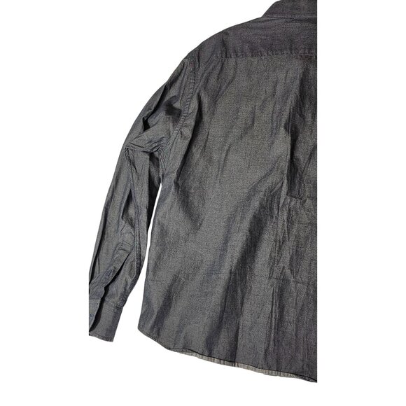 Untuckit Men’s Charcoal L/S Shirt L - Picture 6 of 9